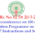 Rc No 12 Dt 20-3-2017 Teleconference on 100 days Remediation Programme on 23.3.17 & 24.03.17 Instructions and Schedule