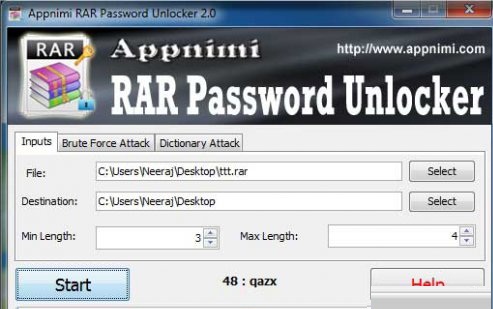 appnimi rar password unlocker v2.2