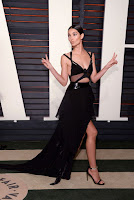 lily aldridge sexy black gown best red carpet dresses 2016 vanity fair oscar party