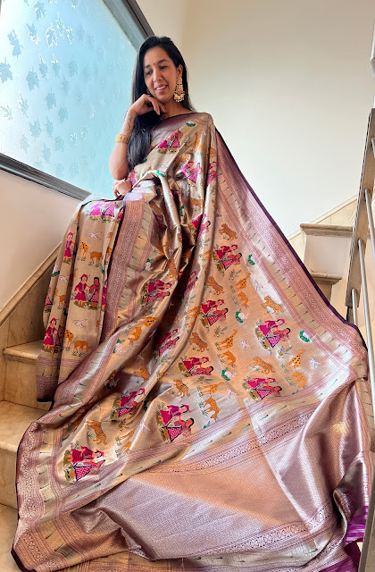 Banarasi paithani saree