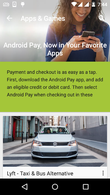 android Tap and Pay feature