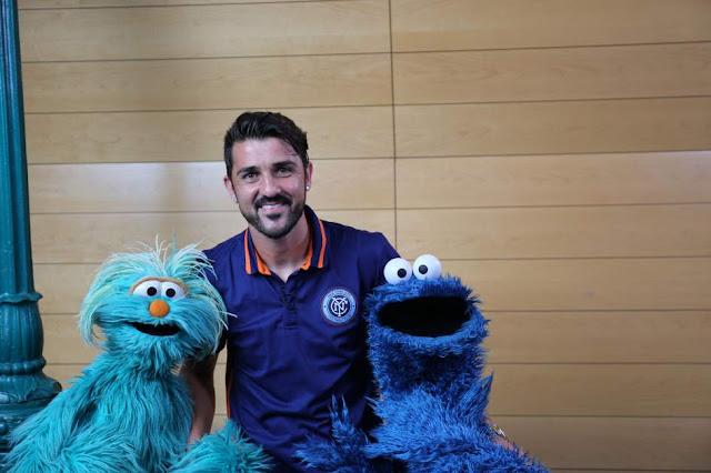 David Villa en Barrio Sésamo