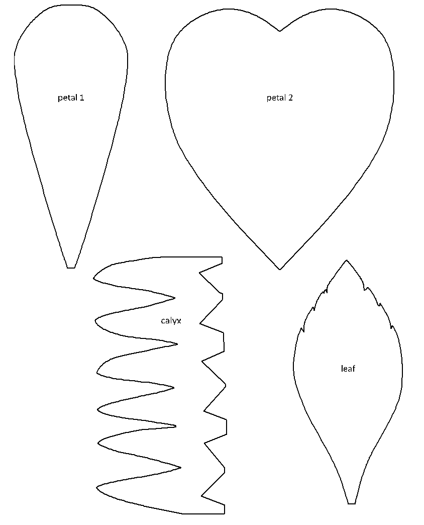 molde de Rosa Gigante de Papel Crepom