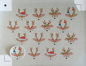 Custom Christmas Crackers designed by Janet Packer (CraftingQuine) for the Silhouette UK Blog using Silhouette Adhesive Glitter Sticker Sheets.