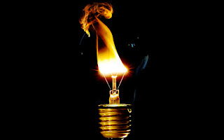 Light Bulb Flaming HD Wallpaper