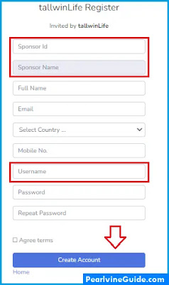 tallwin life sign up joining