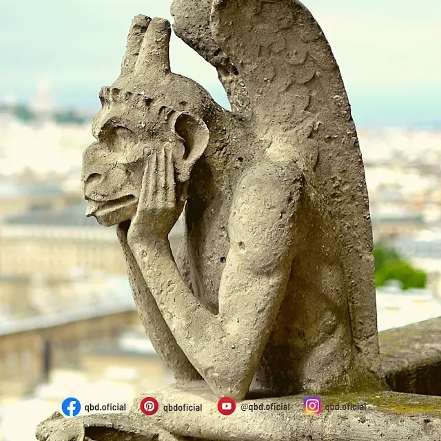 Grotesco en Notre-Dame llamado “Le Stryge” o “El Vampiro”. - ¡Qué Buen Dato!