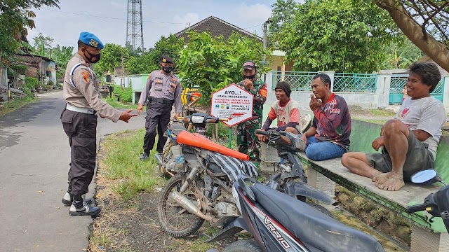 Himbauan PPKM Darurat sentuh para warga desa di Polokarto