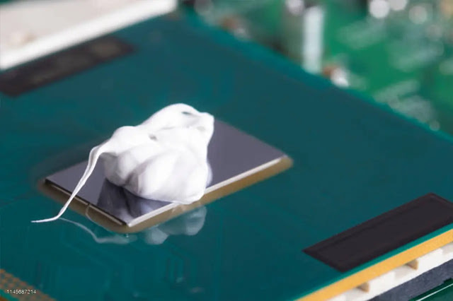 white thermal paste