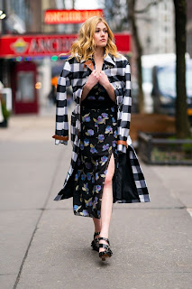 Katherine McNamara Classy Fashion In NYC