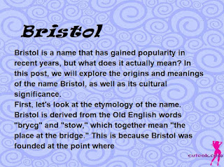 meaning of the name "Bristol"