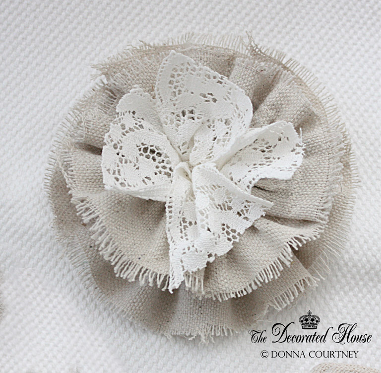 The Decorated House: ~ How to Make Fabric Flowers Continued ...