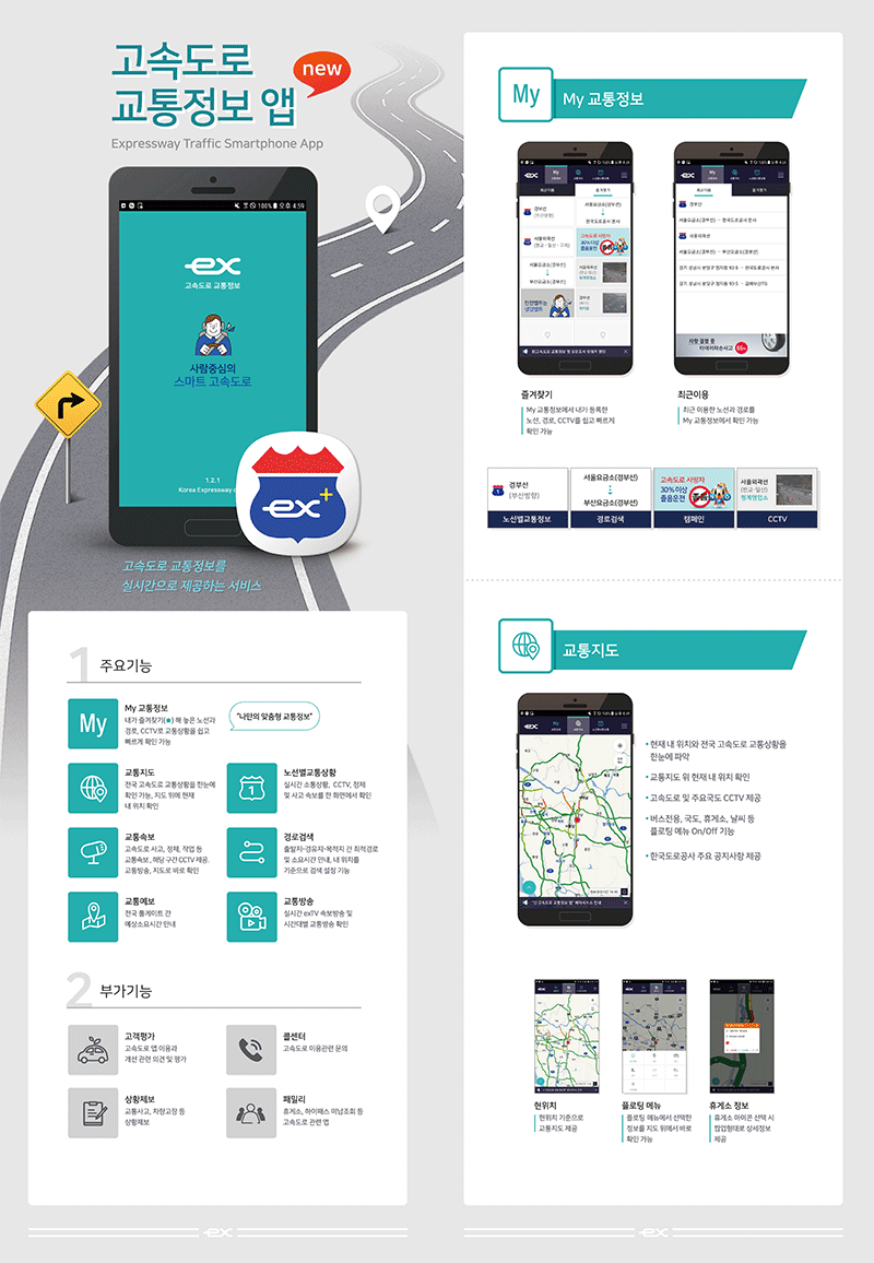 도공, 고속도로 교통정보 앱 신규 버전 출시