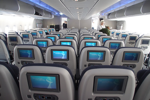 Downstairs Economy Class in A380-800
