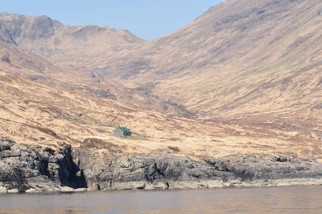 Shelter for trekkers in the wilderness, Isle of Skye