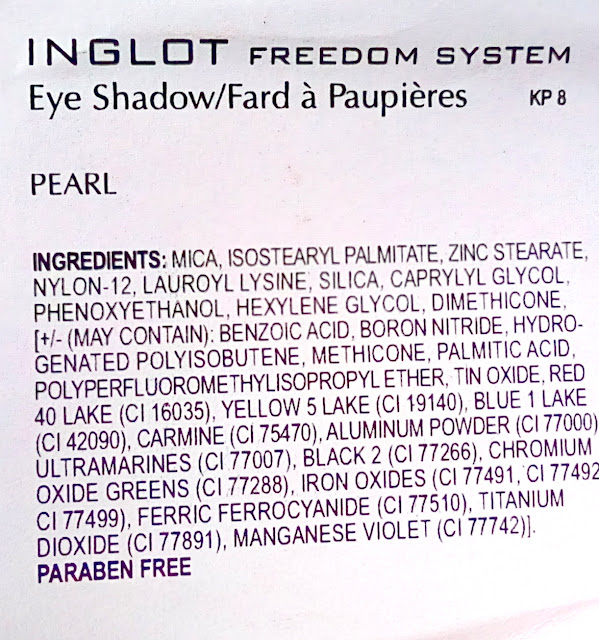 Inglot Freedom System Eyeshadow Refills 50(AMC), 404 (Pearl) and 329 (Matte)