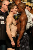 Ricky Hatton and Floyd Mayweather weigh-in