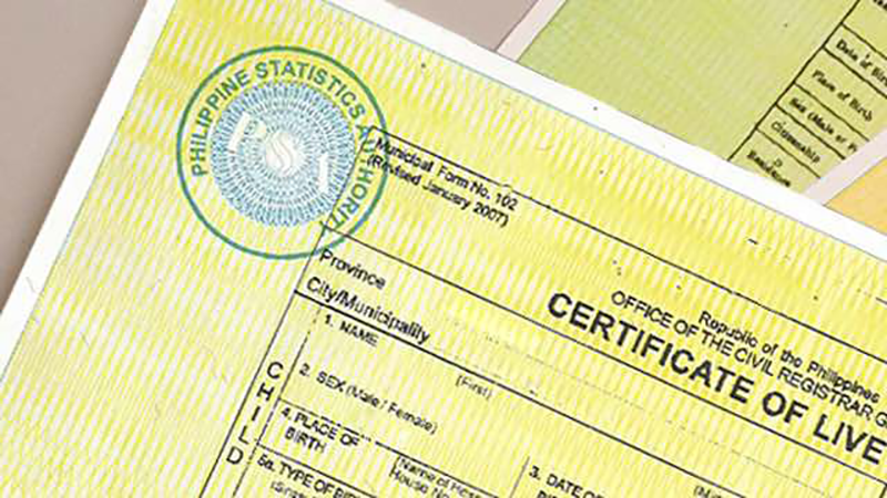 Senate OKs bill on lifetime validity of birth, death, and marriage certificates!