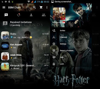 BBM MOD Tema Harry Potter v3.0.0.18 APK Terbaru