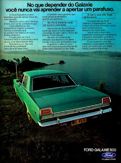 propaganda 1972 do Ford Galaxie 500 ano 73, Ford Willys anos 70, carro antigo Ford, década de 70, anos 70, Oswaldo Hernandez,