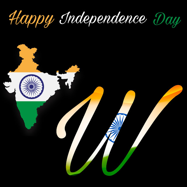 W Letter Independence Day DP