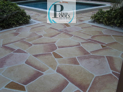 #decorativeconcrete #decorativeoverlay #concrete #pooldeck