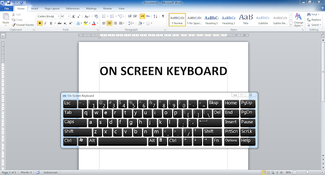 Cara Menampilkan Keyboard di Laptop (Windows 7, 8, 10)