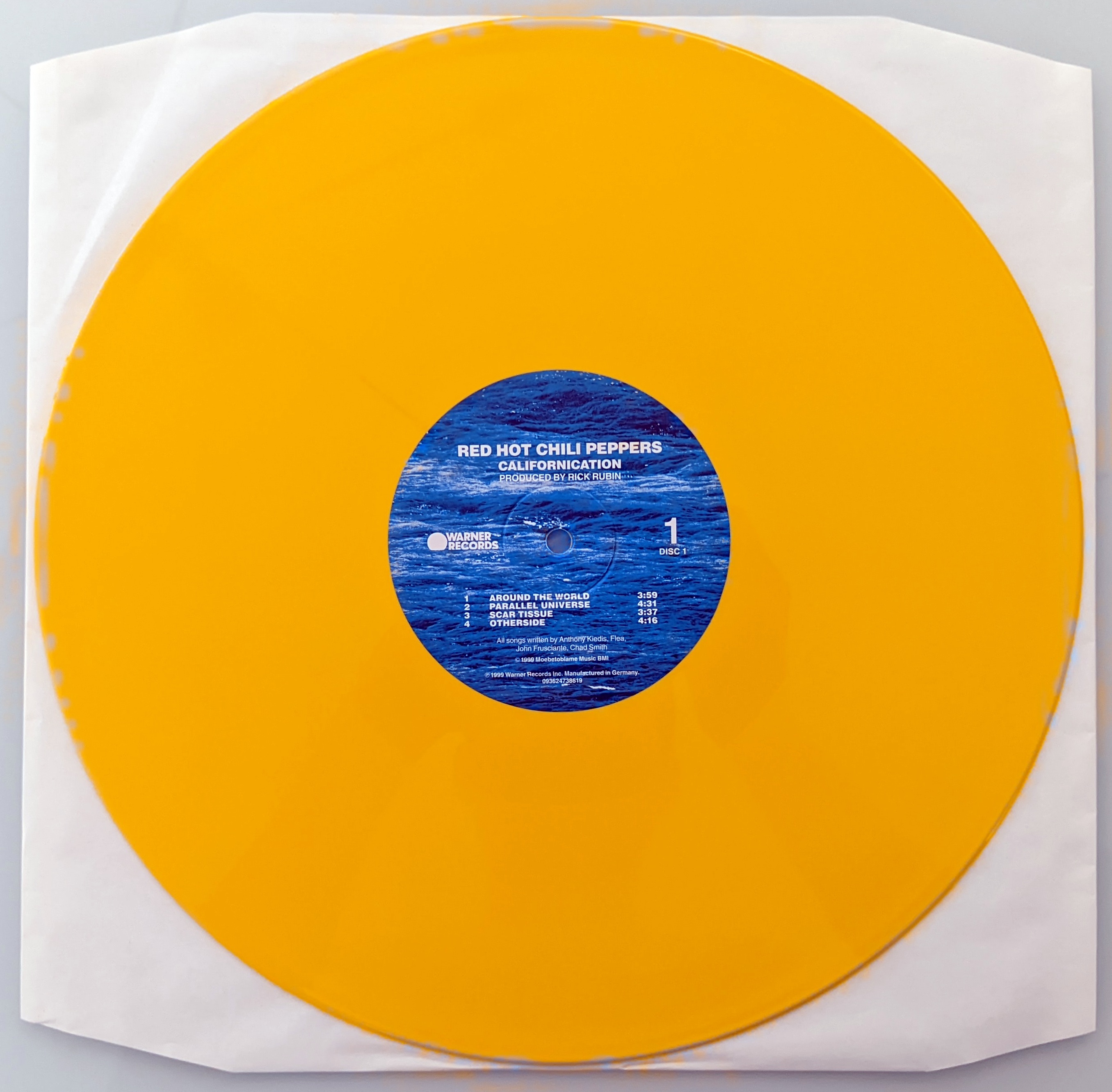 Red Hot Chili Peppers Californication Walmart Exclusive 2XLP Vinyl  Orange/Blue - IT