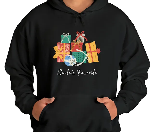 Unisex Santa's Favorite Christmas Gifts Heavy Blend™ Hooded Sweatshirt