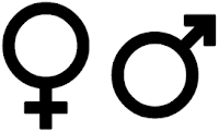 Picture of Female Male Gender Sex Symbols