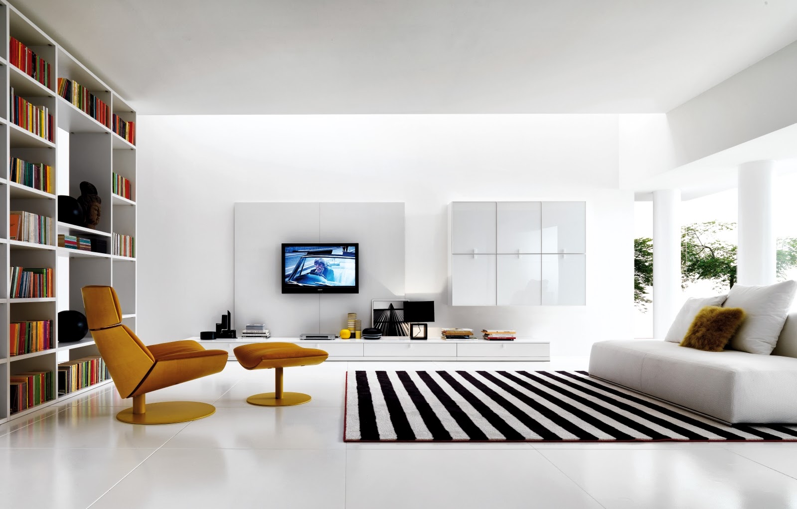 Black And White Living Room Designs
