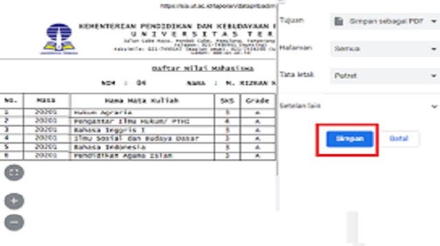 Cara Melihat Nilai Ujian UT