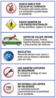 ACCIDENTES: CONSEJOS DE SEGURIDAD VIAL.