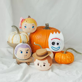 toy story painted pumpkins