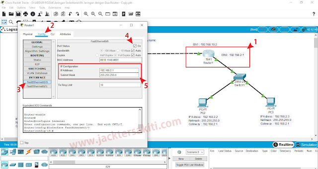 Cara Konfigurasi Routing Dynamic dengan Dua Router di Cisco Packet Tracer
