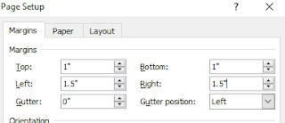 set margin