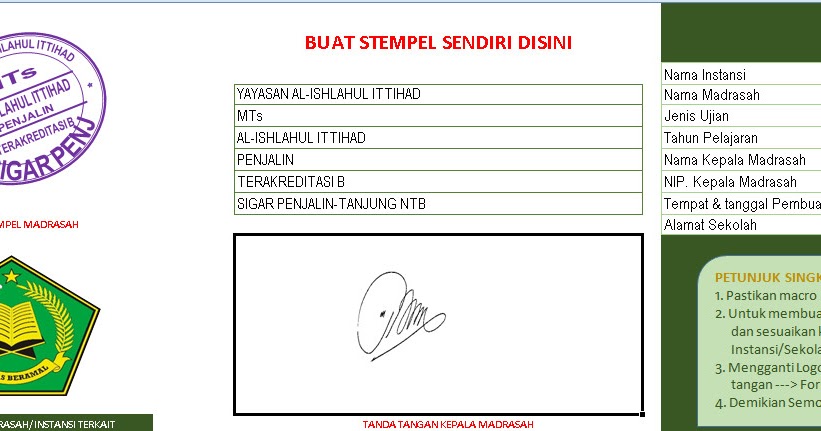 Contoh Formulir Ekstrakurikuler Sekolah - Contoh M