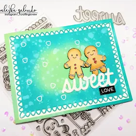 Sunny Studio Stamps: Jolly Gingerbread Love Customer Card Share by Waleska Galindo
