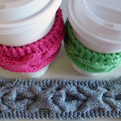 coffee cozy knitting pattern