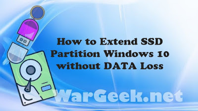 How to Extend SSD Partition Windows 10 without DATA Loss