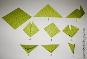 modüler origamide kağıt katlama