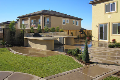 custom-designed outdoor kitchen