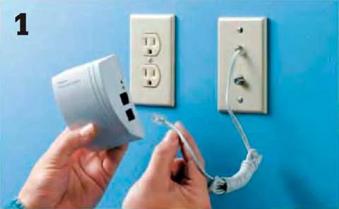 Instalaciones eléctricas residenciales - Conectando cable de teléfono a unidad transmisora