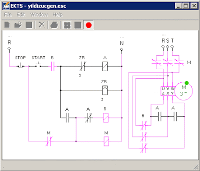 برنامج EKTS لرسم ومحاكاة الدوائر الكهربية 