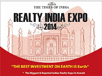  TIMES OF INDIA: Realty India Expo on January 10 and 11 - 2014 at Kuwait.  