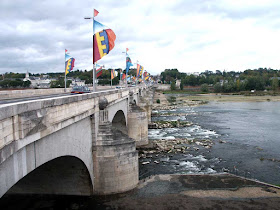 Pont Wilson, Tours.  Indre et Loire, France. Photographed by Susan Walter. Tour the Loire Valley with a classic car and a private guide.