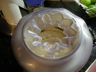 coconut ice cream in ice cream maker