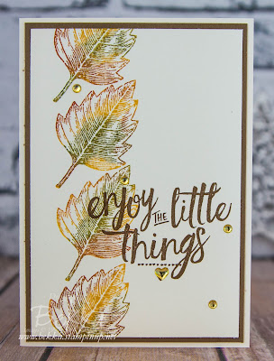 Find Out How To Stamp These Multi Coloured Leaves here - made using Stampin' Up! UK SUpplies