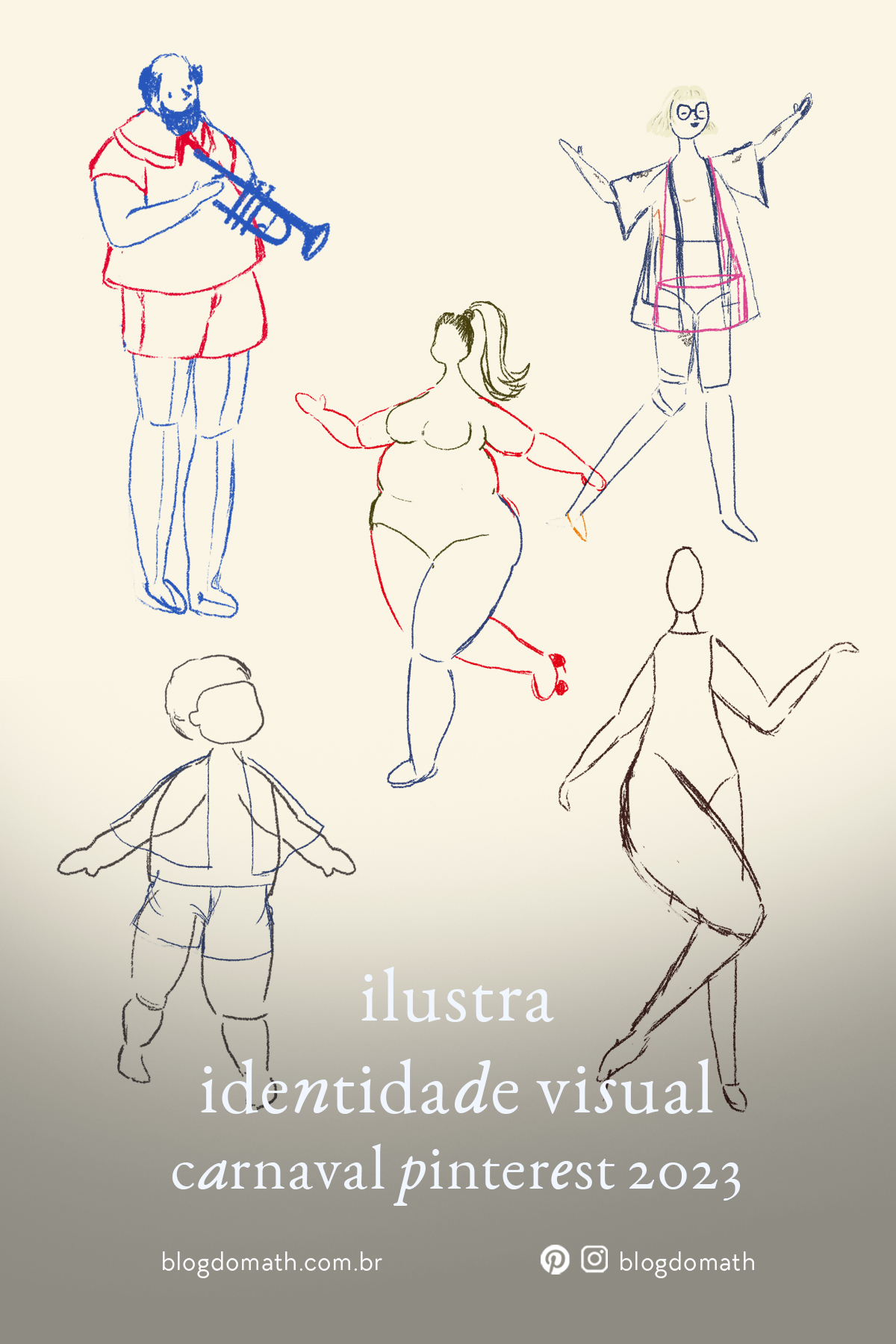 identidade visual carnaval pinterest 2023 blog do math