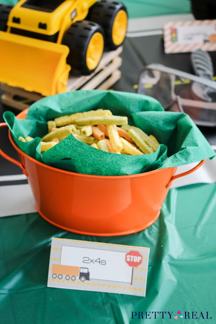 construction themed birthday party snack ideas